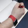 Кожаный ремешок-петля для Apple Watch Ultra Band 49 мм, 44 мм, 40 мм, 38 мм, 42 мм, магнитный браслет iwatch series 3, 4, 5 se, 7, 8, 45 мм, 41 мм