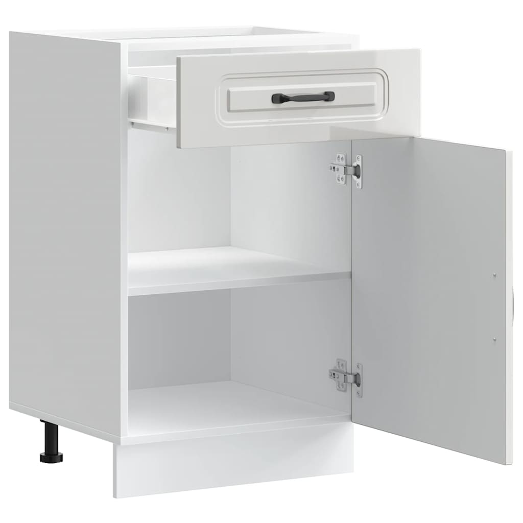 Vidaxl Szafka Kuchenna Dolna, Kalmar, Biała, Materiał Drewnopochodny