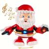 1 шт. Танцующий Качающийся Санта, Музыка, Поющий и Танцующий Анимированные Электронные Рождественские Игрушки для Детей, Движущиеся Рождественские Украшения