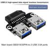 Адаптер USB3.0/3.1 IDC19P/20P Порт A (мама) к USB-адаптеру с внутренним соединительным донглом