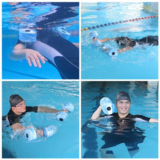 1/2Pcs Water Aerobic Dumbbells Set High-Density EVA Foam Fitness Barbells Lightweight Pool Weights Dumbbells