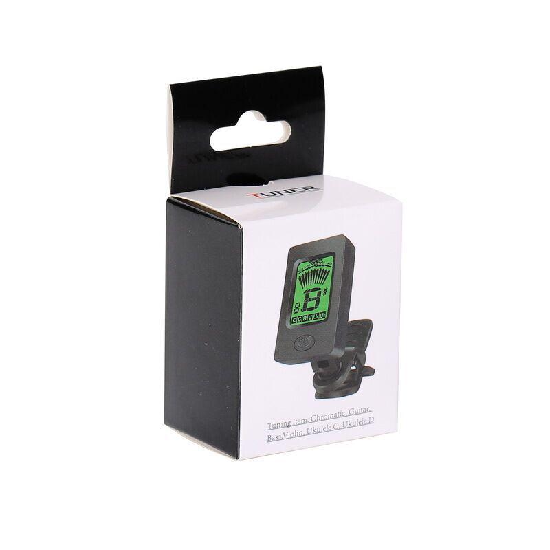 Универсальный электронный тюнер для фолк-гитары, укулеле, бас-гитары и скрипки - для начинающих