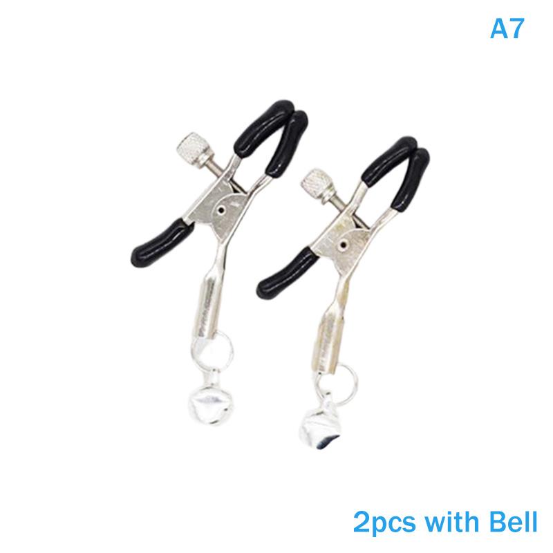 Colorful Metal Nipple Clamps 1/2Pcs Female Sex Toys for Women Couples Bondage Breast Clips Adjustable Sensual Accessories