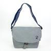 Snoopy Messenger Bag Grey Logo Tape Shoulder Bag for Going Out Travel