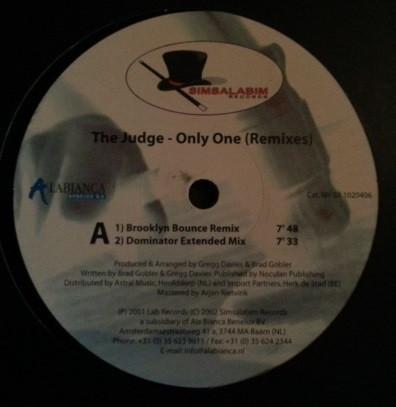 12inch Record JUDGE - Only One (Remixes) 1020406 Simsalabim Reco 2001 Netherland Dance & Electronica Used