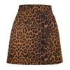 Fashion High Waist Leopard Printed Package Hip Skirt