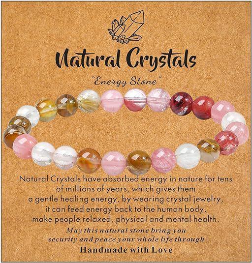 Горячая продажа натуральный камень с картонными бусинами эластичный браслет из нити кристалл агат тигровый глаз камень оптовая продажа браслет ювелирные изделия