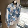 Spring And Summer Thin Silk Scarves, High-End Begonia Flower Printing Long Scarves, Satin Travel Sunscreen Scarves, Ethnic Shawls