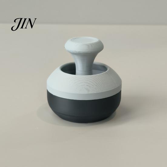 Dual-play Fingertip Joystick 3D Printed Fidget Toy, Press & Rotate Thumb Stress Relief Toy with Small Handheld Smooth Damping Action, Portable