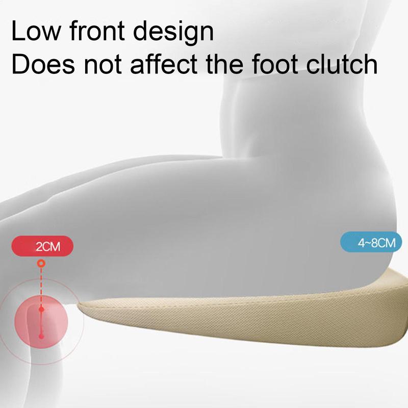 Car Seat Cushion Universal Wedge Car Seat Cushion Foam Truck Seat Cushion Wear-Resistant Short People Driver Seat Booster