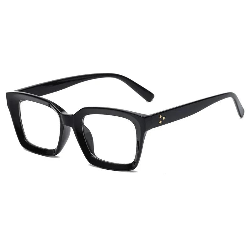Oversized Square Reading Glasses Men Women Large Frame Presbyopia Eyewear HD Lens Diopter 0 To +4 0 Portable