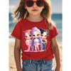 European sizes Summer KPOP Style Short-Sleeve T-Shirts for Girls, Available in Multiple Colors , A Trendy Top for Young Girls