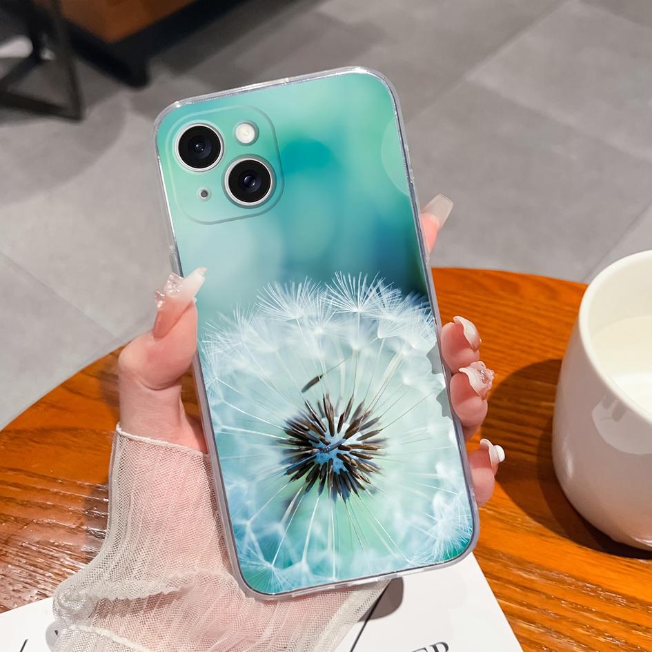 Для Apple iPhone X XS XR SE 11 12 13 14 15 Pro Max чехол Мягкий силиконовый противоударный прозрачный матовый модные этикетки с защитой от падения для бампера iPhone