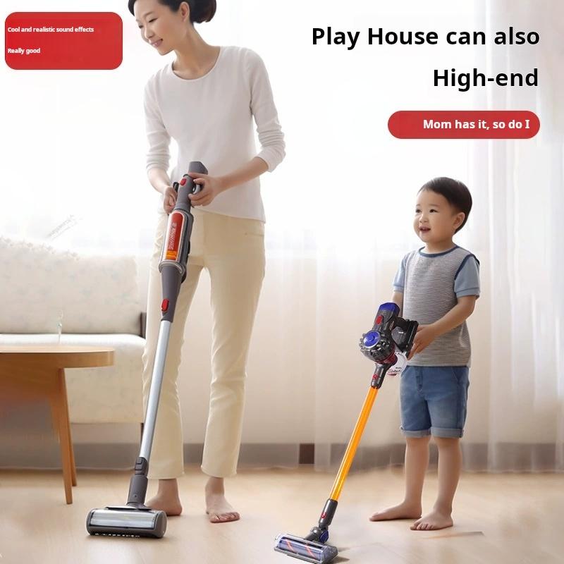 Children Electric Vacuum Cleaner Simulation Charging Housework Dust Catcher Toy Kids Learning Educational Role Playing Game Toys