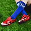 Молодежные нескользящие износостойкие дышащие футбольные бутсы на липучке с короткими ногтями, трендовая модная уличная спортивная обувь для отдыха
