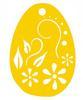 6. Openwork Egg Pendant Spring FLOWERS Yellow