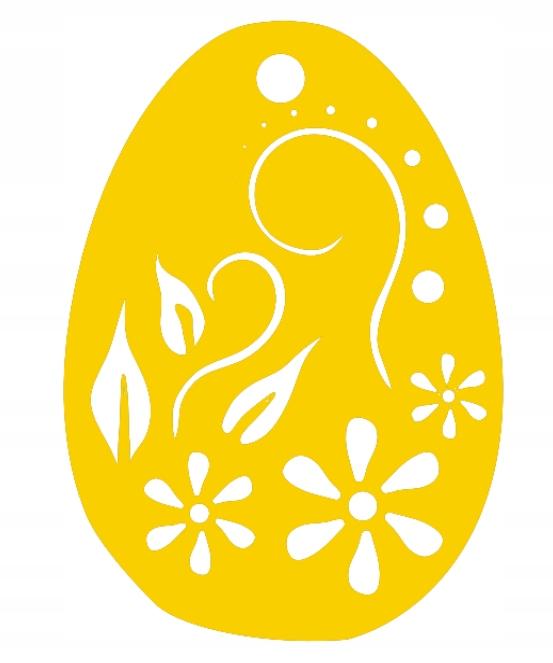 6. Openwork egg pendant spring FLOWERS yellow