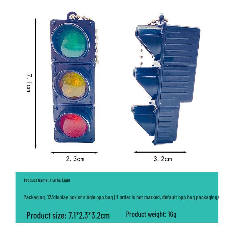 Брелок-подвеска в виде мини-светофора