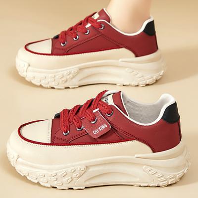 Женские новые уличные дорожные не устающие ноги толстая подошва увеличенные нескользящие амортизирующие мягкая подошва для отдыха легкие удобные повседневные кроссовки