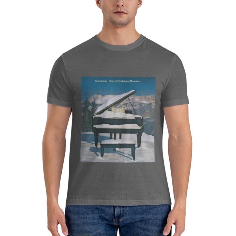 black tshirt men Supertramp Even in the Quietest Moments Active TShirt mens funny t shirt men summer tshirt