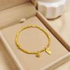 Same Style Broken Silver Bracelet with Several Pairs, New Wushi Brand Fupai Trendy 24K Gold-plated Bracelet DIY Bracelet