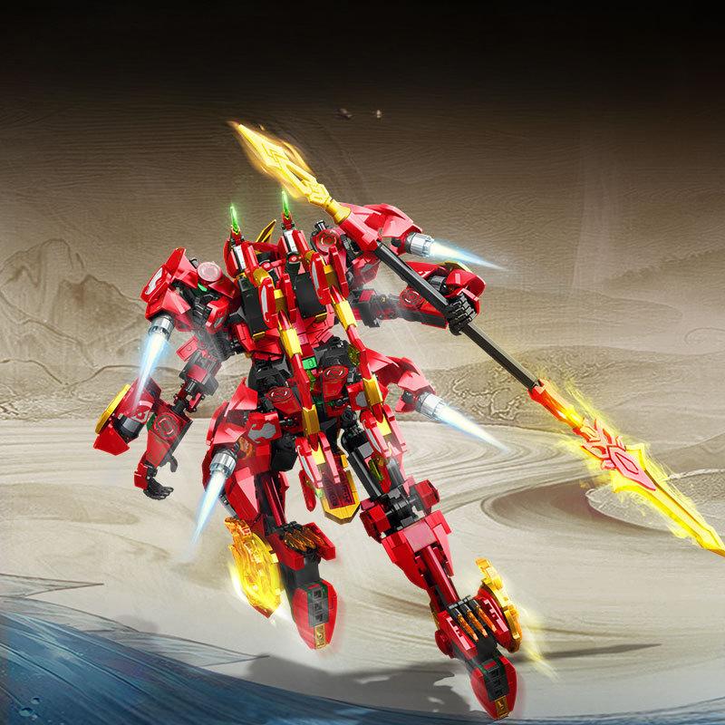 Конструкторы Monkey King и Nezha Mecha, совместимые с детскими сборными игрушками
