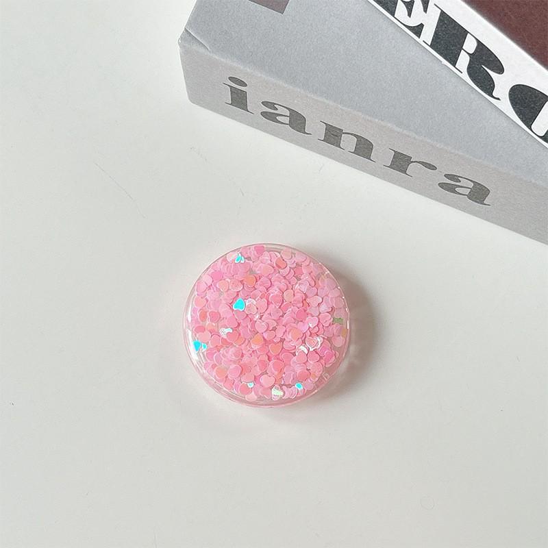 Colorful Sequin Phone Airbag Holder Adhesive Small Fresh Women's Ring Gift Party Company Logo Printing