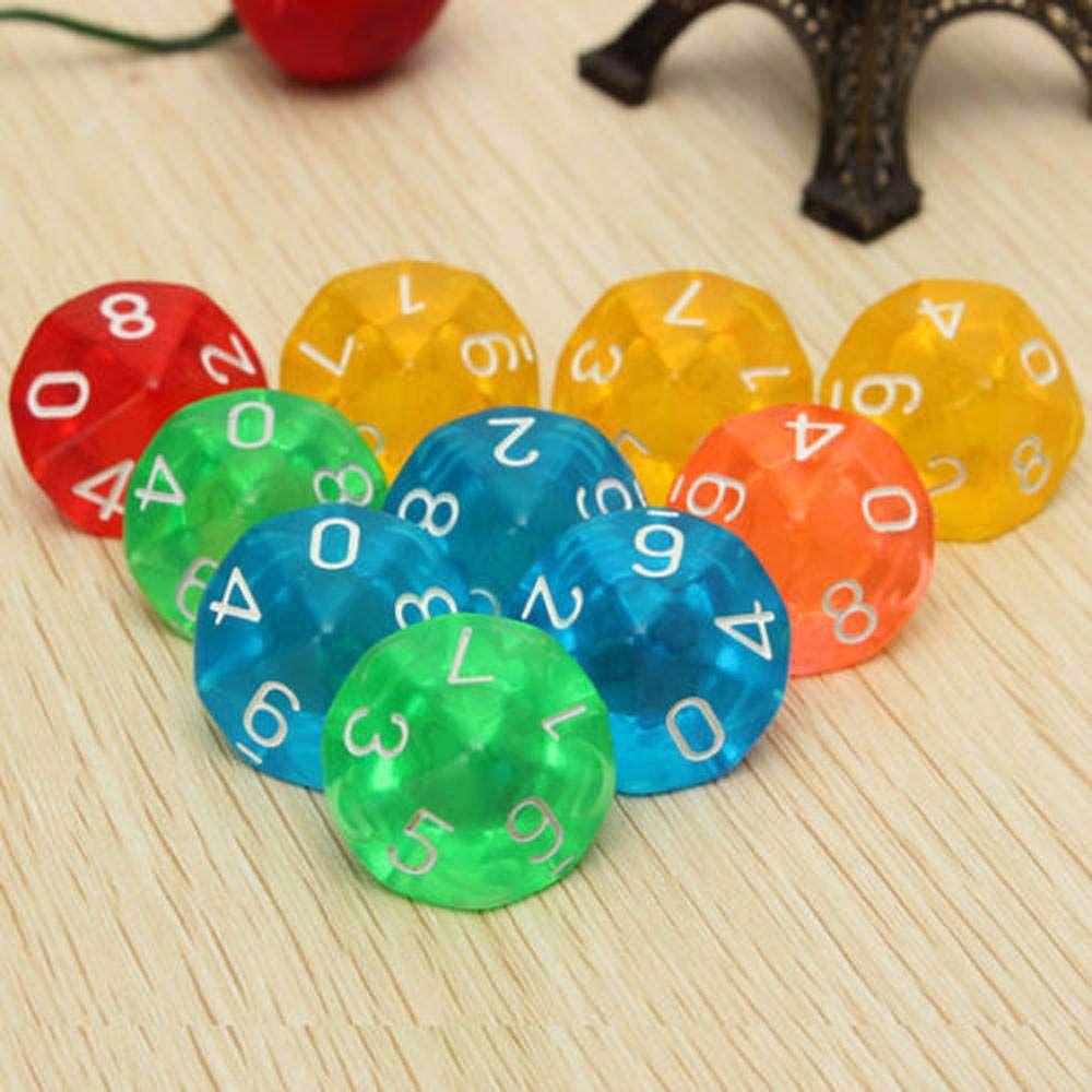 10Pcs Family Party Entertainment Playing Games Board Games Game Toys Dice Game Dice D10 Dices