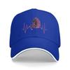 Графическая Бейсболка Snapback с Изображением Сердцебиения Лошади, Дышащая Повседневная Кепка-Трилби для Мужчин и Женщин, для Активного Отдыха