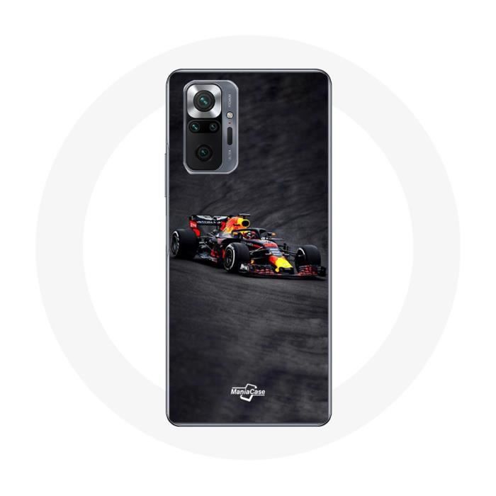Чехол для Xiaomi Redmi Note 10 Pro Формула 1 Макс Ферстаппен F1 черный красный и желтый