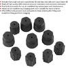 Universal Air Conditioning Service Cap Set Compatible with Most Vehicles AC Charging Port Cover for Car Maintenance and Repair