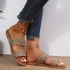 2024 Summer New Fashion Women's Flip Flops Sexy Leopard Print Sandals Open Toe Flat Leisure Shoes Classics Adult Slides Female