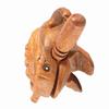 Thailand Traditional Craft Wooden Lucky Frog Croaking Musical Instrument Home Office Decor #1