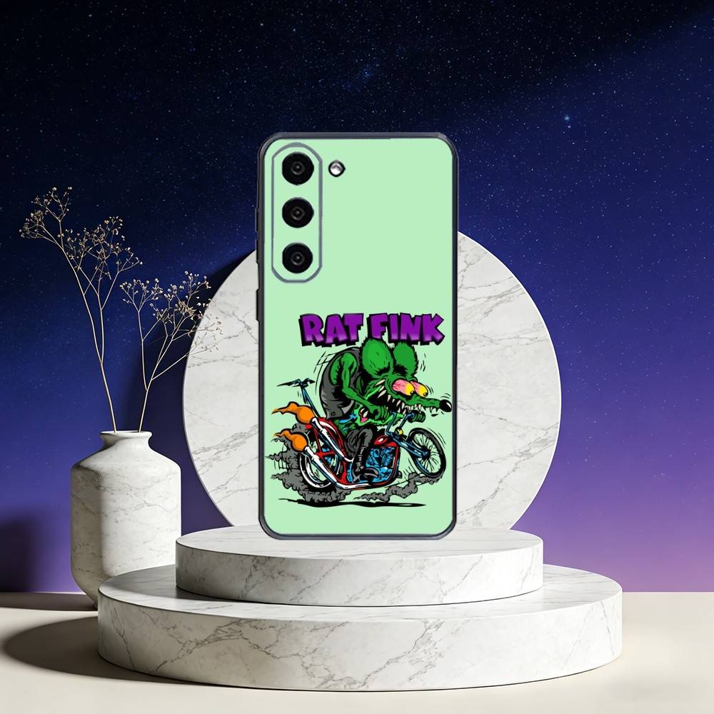 Чехол для телефона R-Rat F-Fink Art Design для Samsung Galaxy A73, A72, A71, A70, A53, A52, A51, Другие, Мягкий черный
