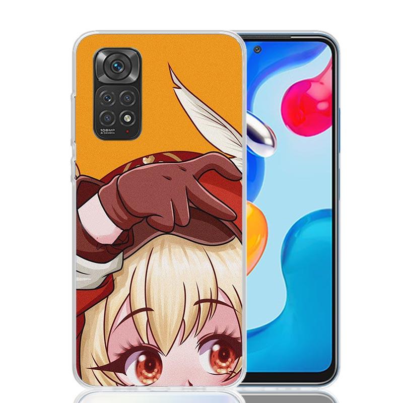 Genshin Love Walnut Phone Case For Xiaomi Redmi Note 14 13 12S 12 11S 11T 11E Pro Plus 10S 10 Art Customized Coque Capa Note 13