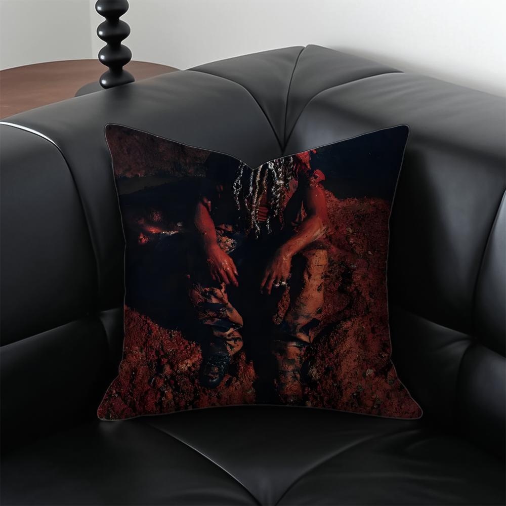 Rapper DDestroy Lonely Cushion Cover Pillow Case Antidustmite Invisible zipper silky plush cushion