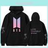 Стильное худи с капюшоном Kpop Bts со свитшотом Bangtan Boys и дизайном Love Yourself для фанатов