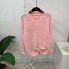 C S In The Room juShu mInk Fur Hairy overSized Round neCk Long Sleeve Knit 4Col