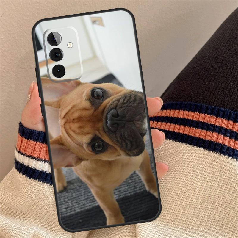 Funny french bulldog Case For Samsung Galaxy A16 A26 A36 A56 A55 A35 A15 A52 A32 A12 A53 A33 A13 A14 A34 A54 A17