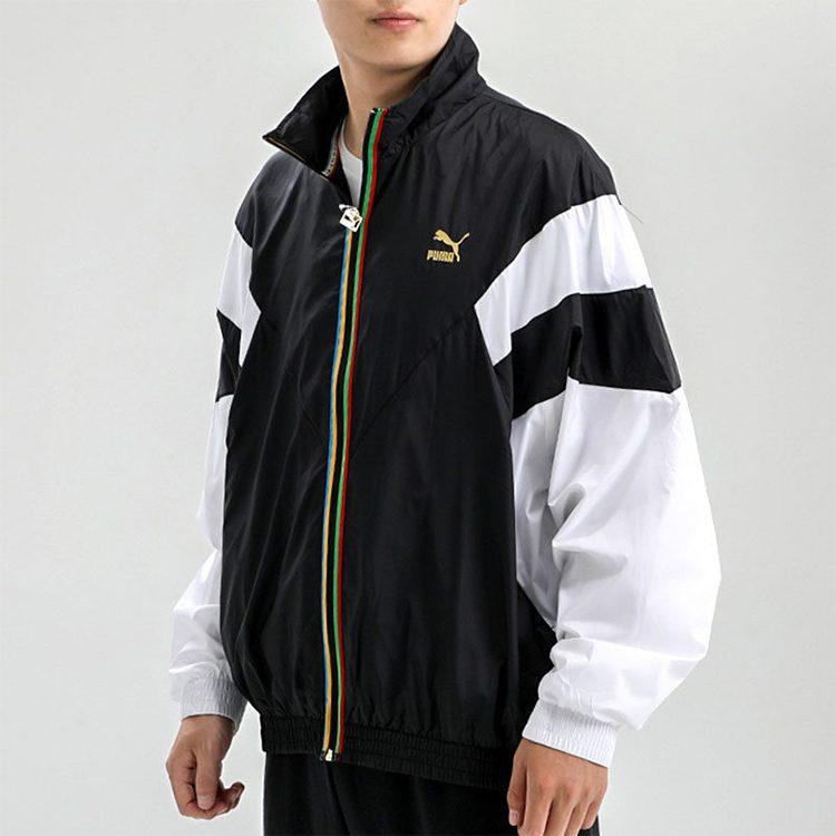 Puma Куртки Мужские Черный Стойка Умеренный Другое 597610-01