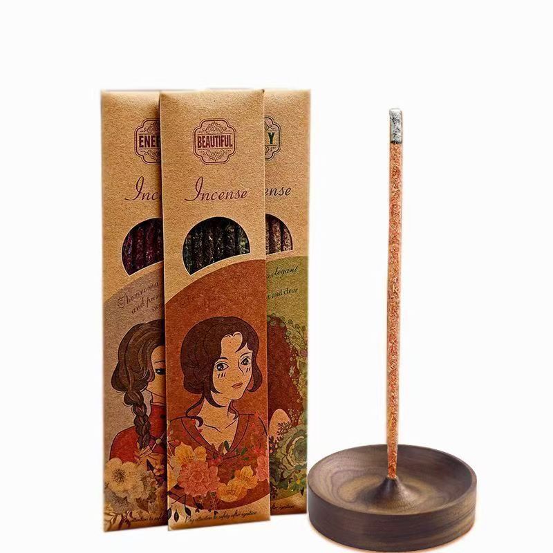 Палочки благовоний ручной работы для дома, ароматические палочки для помещений для успокоения ума, дезодорирующие палочки благовоний для туалета для устранения неприятных запахов