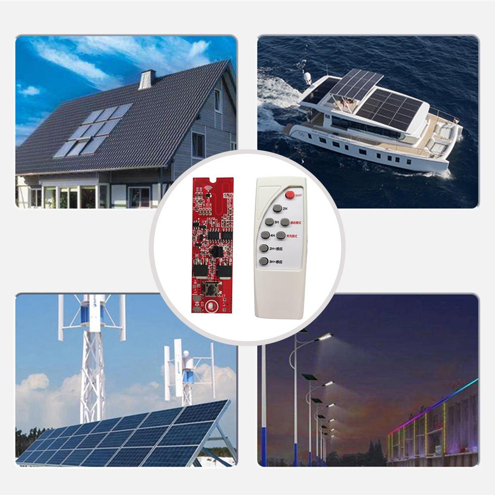 5 компл. 3,2 В 3,7 В Плата управления солнечной лампой Пульт дистанционного управления Интегрированный уличный фонарь Датчик движения для дома Настенный светильник