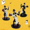 Resin Dance Skeleton Figurine Mini Skeleton Couple Ornament  for Halloween