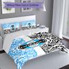 3pcs Grêmio logo pattern bedding set duvet cover set includes duvet cover &pillowcases, perfect all season bedroom decoration & gift