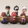 6 шт./Набор Аниме Фигурка YuYu Hakusho Юсуке Урамеши Курама Мимолетная Тень ПВХ Милый Q-версия Модель Детский Подарок Игрушки 9-11 см