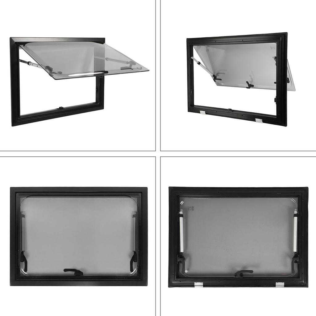 Окно для автодома 32x20 дюймов с экраном, солнцезащитным козырьком, УФ-защитным акриловым стеклом, откидное наружное аварийное окно для караванов, кемперов, прицепов