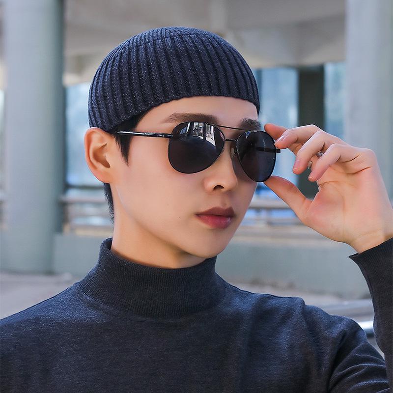 Мужская зимняя вязаная шапка-юппи из пряжи с сердцевиной для альпинизма и катания на лыжах