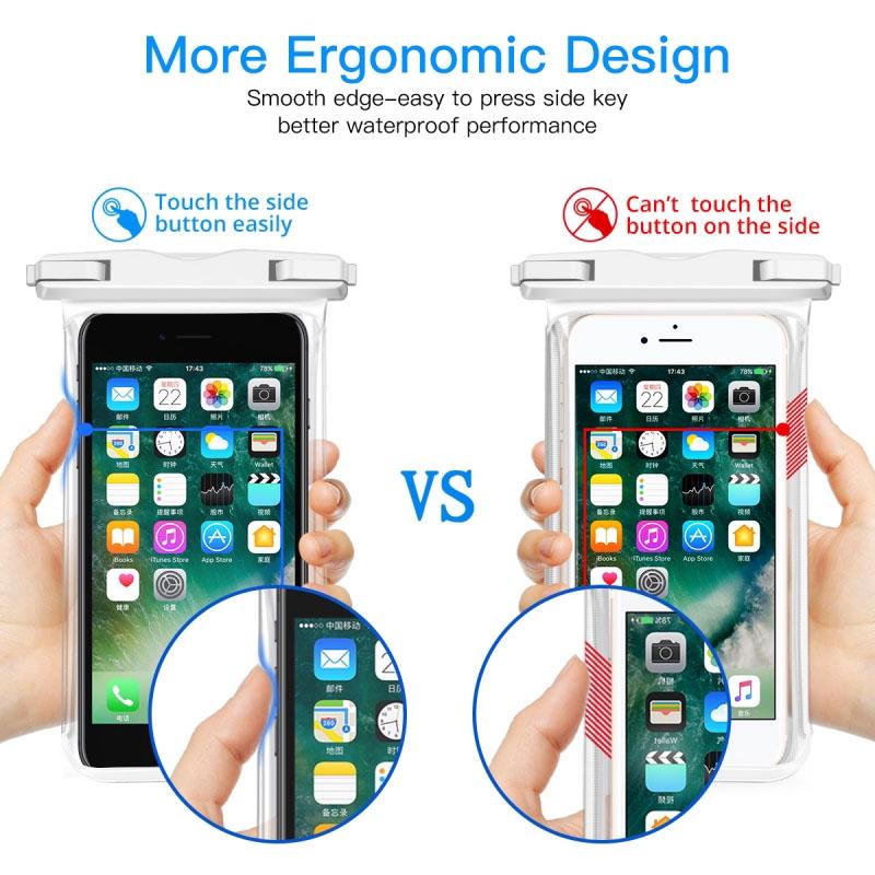 HdoorLink Ipx8 Универсальный водонепроницаемый чехол для телефона Водонепроницаемая сумка Чехол для мобильного телефона для Iphone 15 14 Водонепроницаемый чехол для телефона под водой