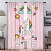 Милые мультяшные шторы от комаров с единорогом для гостиной, тюль для спальни, затемняющие шторы-перегородки для кухни, элегантные
