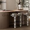 Italian Solid Wood Bar Chair Home Island Leisure High Chair Simple Restaurant Bar Stools Modern Creative Cafe Bar Chairs